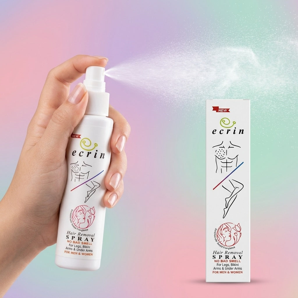 Ecrin Instant Hair Removal Spray – Fast, Painless & Smooth Hair Remover for Men & Women