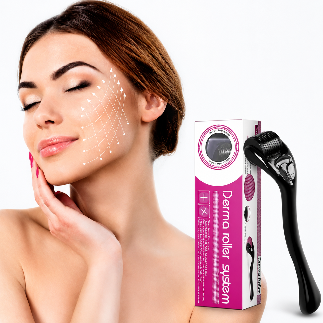 Derma Roller for Face-Skin Tightening and Reduce Acne Scars