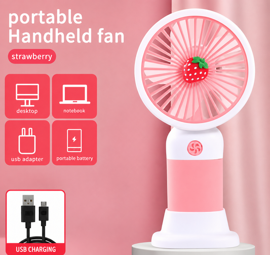 USB Rechargeable hand Fan – Compact & Powerful Cooling