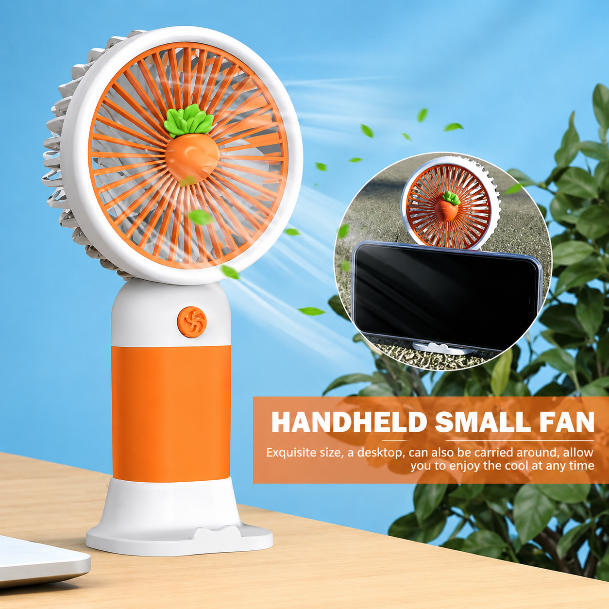 USB Rechargeable hand Fan – Compact & Powerful Cooling