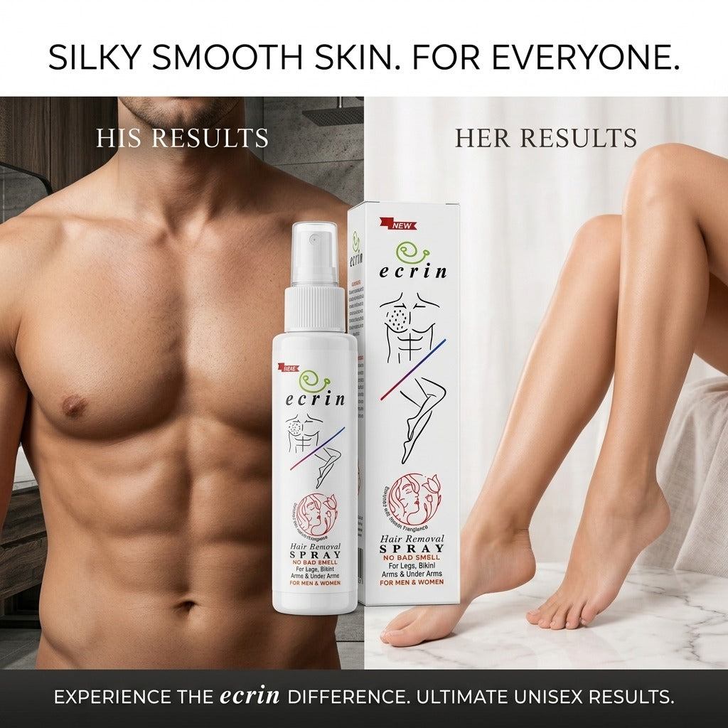 Ecrin Instant Hair Removal Spray – Fast, Painless & Smooth Hair Remover for Men & Women