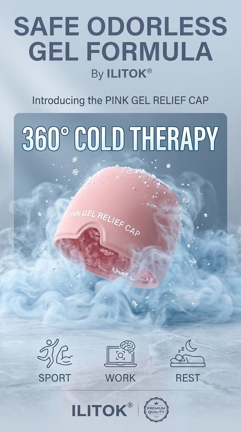 Premium Hot & Cold Therapy Eye Mask | Cooling Gel Compress for Migraine, Puffy Eyes & Relaxation