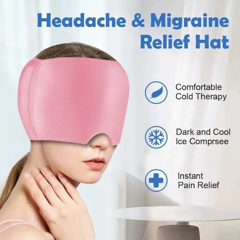 Premium Hot & Cold Therapy Eye Mask | Cooling Gel Compress for Migraine, Puffy Eyes & Relaxation