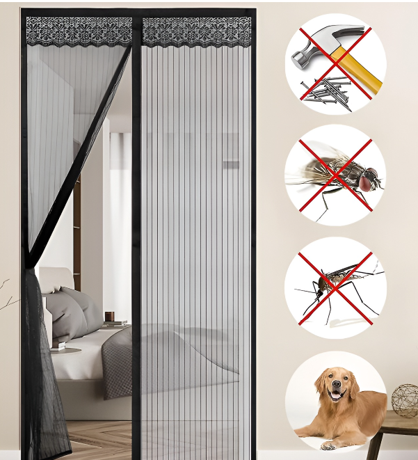 Magic Magnetic Mesh Door –No More Mosquito Problem