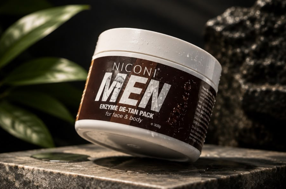 Niconi Men Enzyme Detan Pack – Instant Tan Removal & Skin Brightening Body Pack