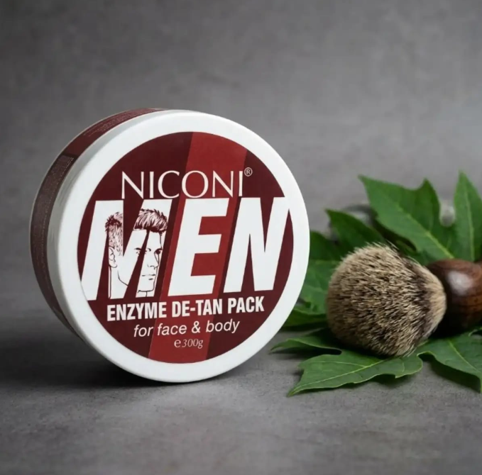 Niconi Men Enzyme Detan Pack – Instant Tan Removal & Skin Brightening Body Pack