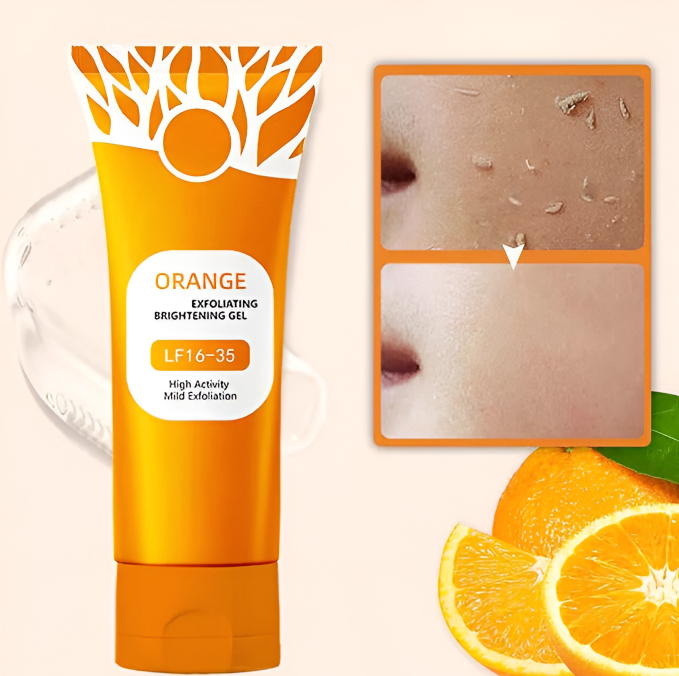Orange Enzyme Exfoliating Gel – Deep Pore Cleansing & Dead Skin Removal Face Exfoliator
