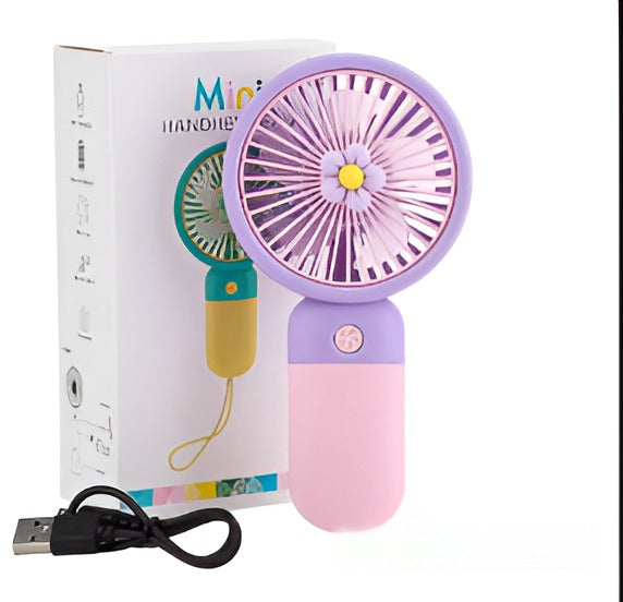 USB Rechargeable hand Fan – Compact & Powerful Cooling