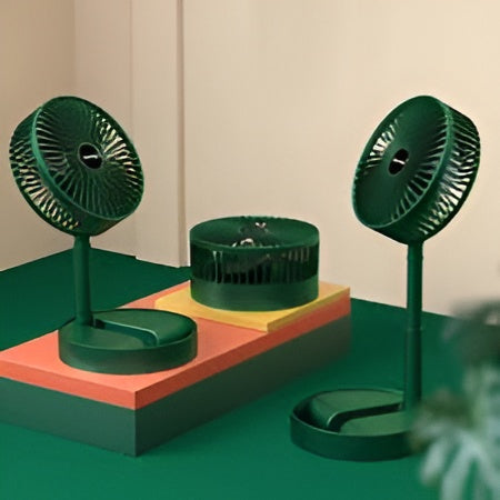 Portable Rechargeable Table Fan  – Silent, Compact & Stylish