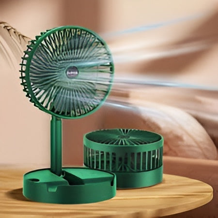 Portable Rechargeable Table Fan  – Silent, Compact & Stylish