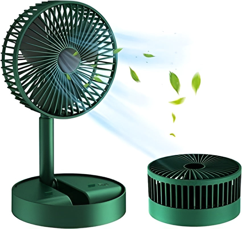 Portable Rechargeable Table Fan  – Silent, Compact & Stylish