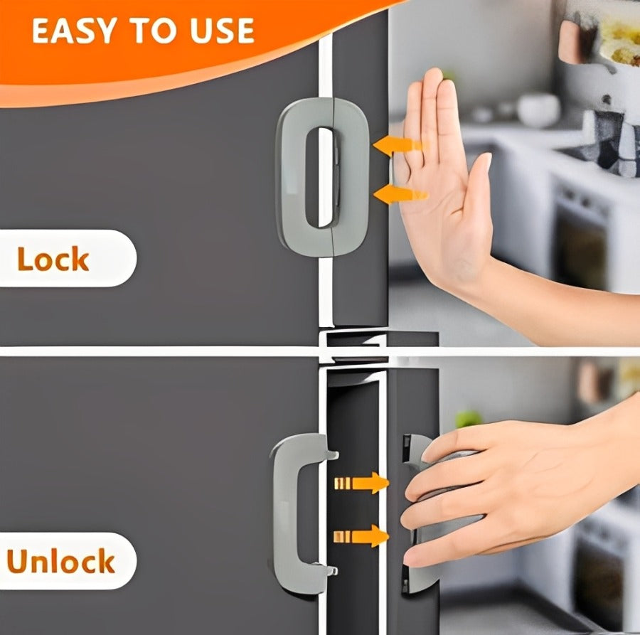 Refrigerator Lock for Child Safety Cabinet Lock Fridge Freezer Door Lock