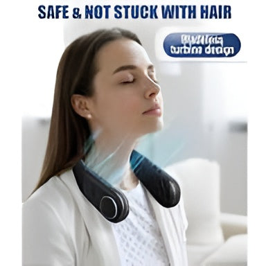 Portable Neck Fan – Hands-Free Bladeless Cooling Fan with USB Rechargeable Battery