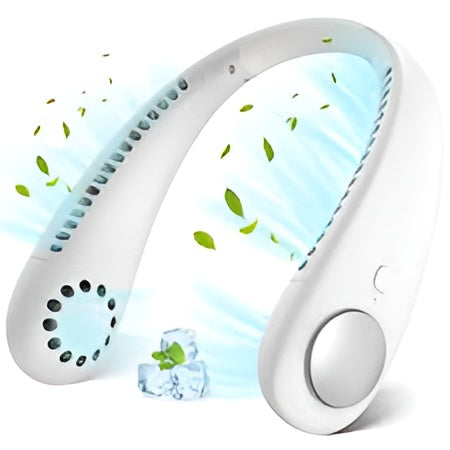 Portable Neck Fan – Hands-Free Bladeless Cooling Fan with USB Rechargeable Battery