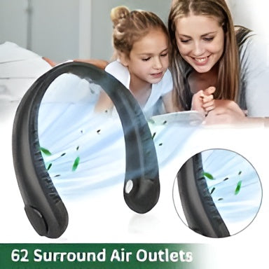 Portable Neck Fan – Hands-Free Bladeless Cooling Fan with USB Rechargeable Battery